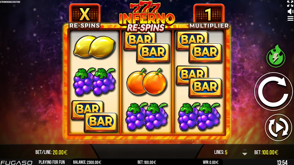 Онлайн слоты «Inferno 777» от Fugaso и казино Maxbet
